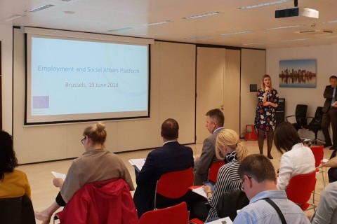 Coordination meeting with representatives of WB Ministries of Labour and PES within RCC’s ESAP project’s framework, in Brussels on 19 June 2018 (Photo: RCC ESAP/Sanda Topic)