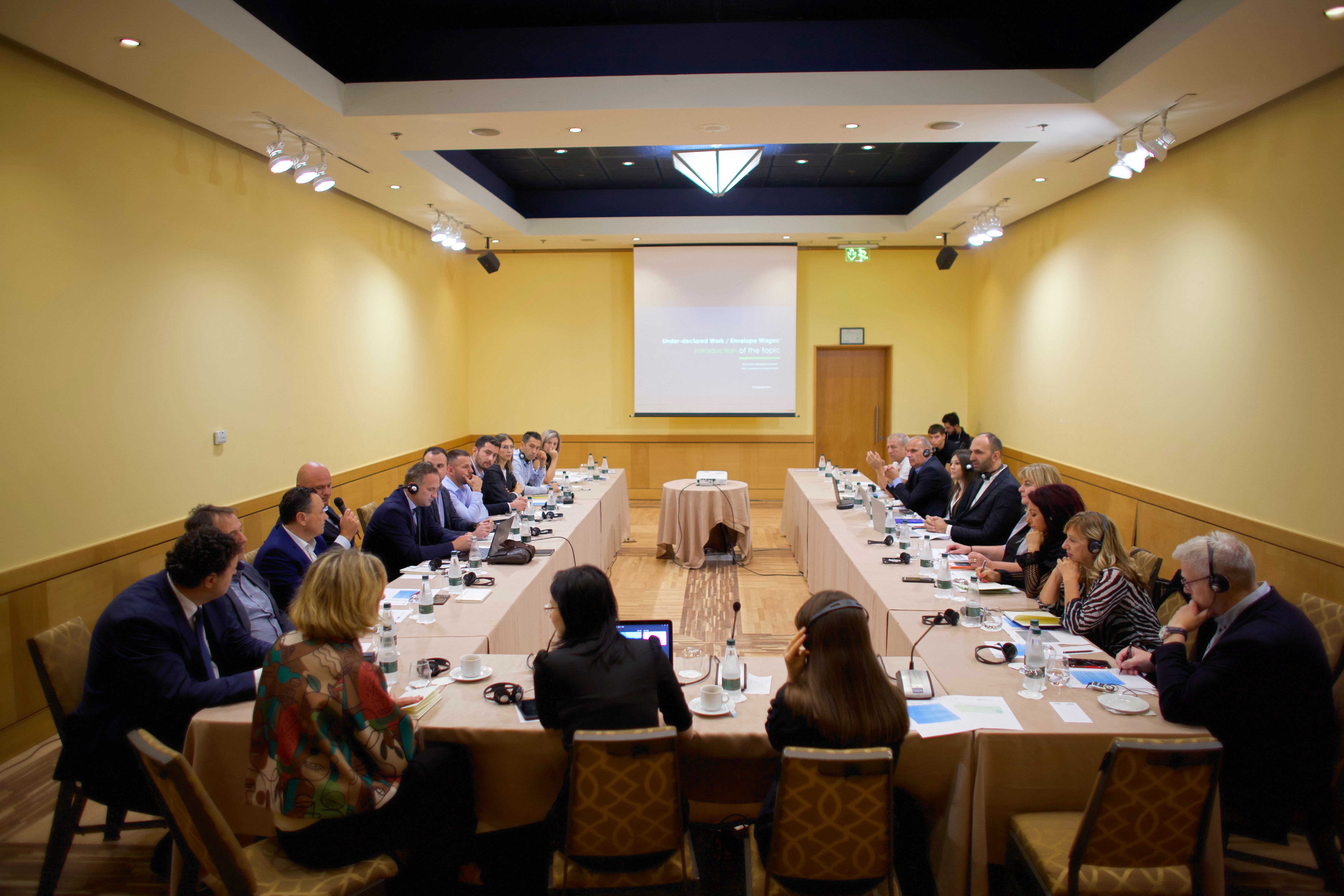 Regional Workshop on Under-declared Work/envelope wages: participants (Photo: RCC/Henri Koçi)