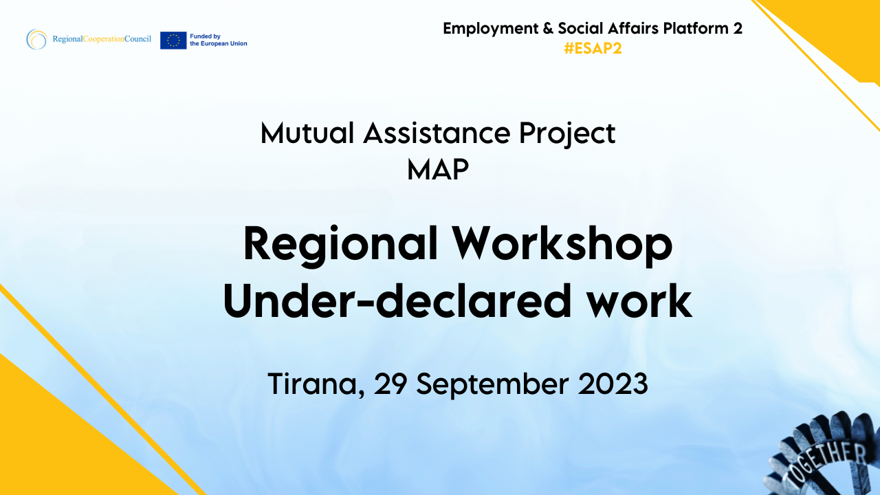 Regional Workshop on Under-declared work