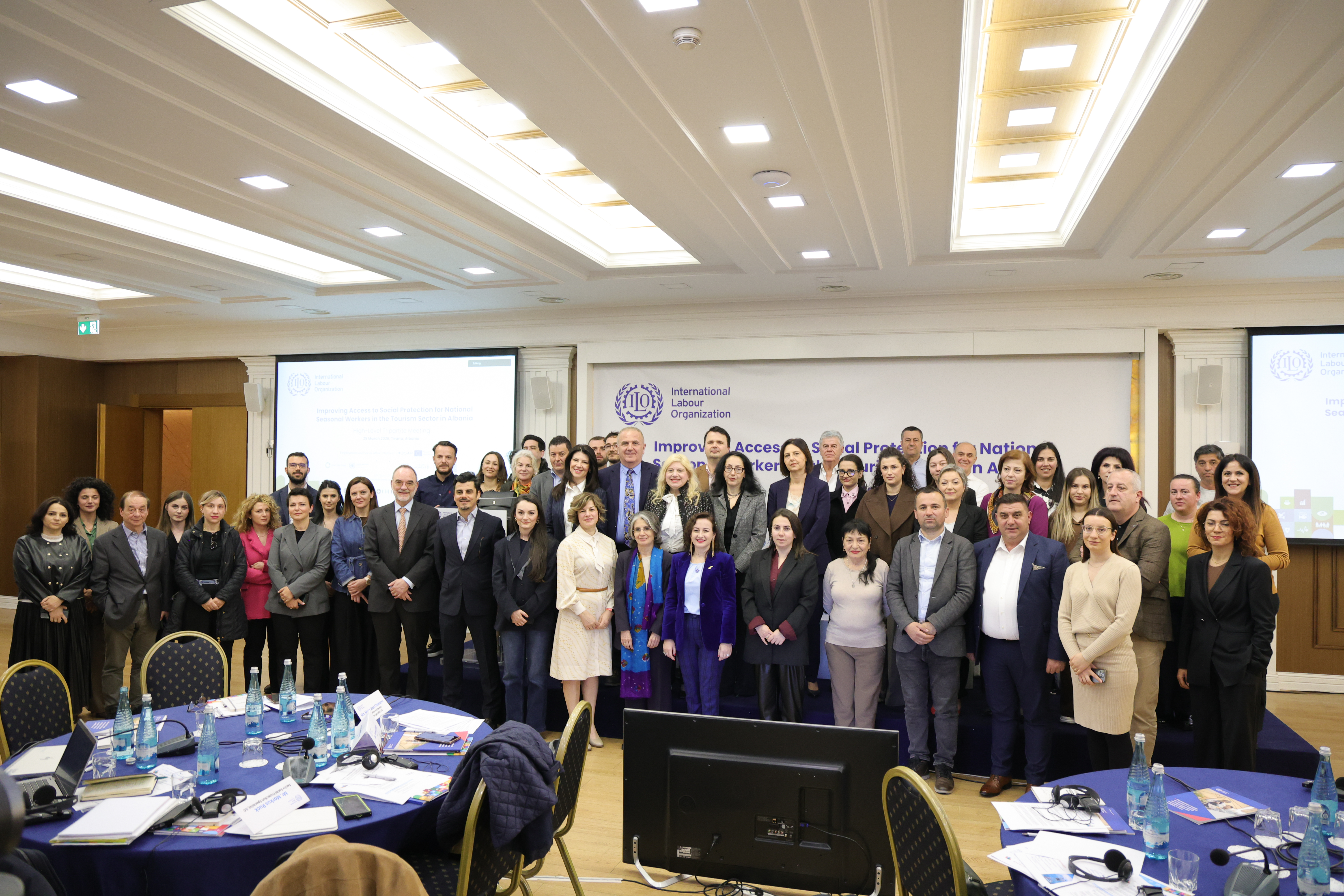 ©ILO A high-level meeting in Tirana to discuss extending social protection to seasonal workers, 25 March 2025