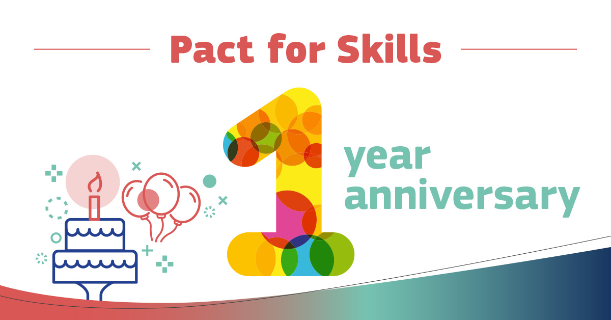 1st Birthday of Pact for Skills (Illustration: ec.europa.eu/social/)