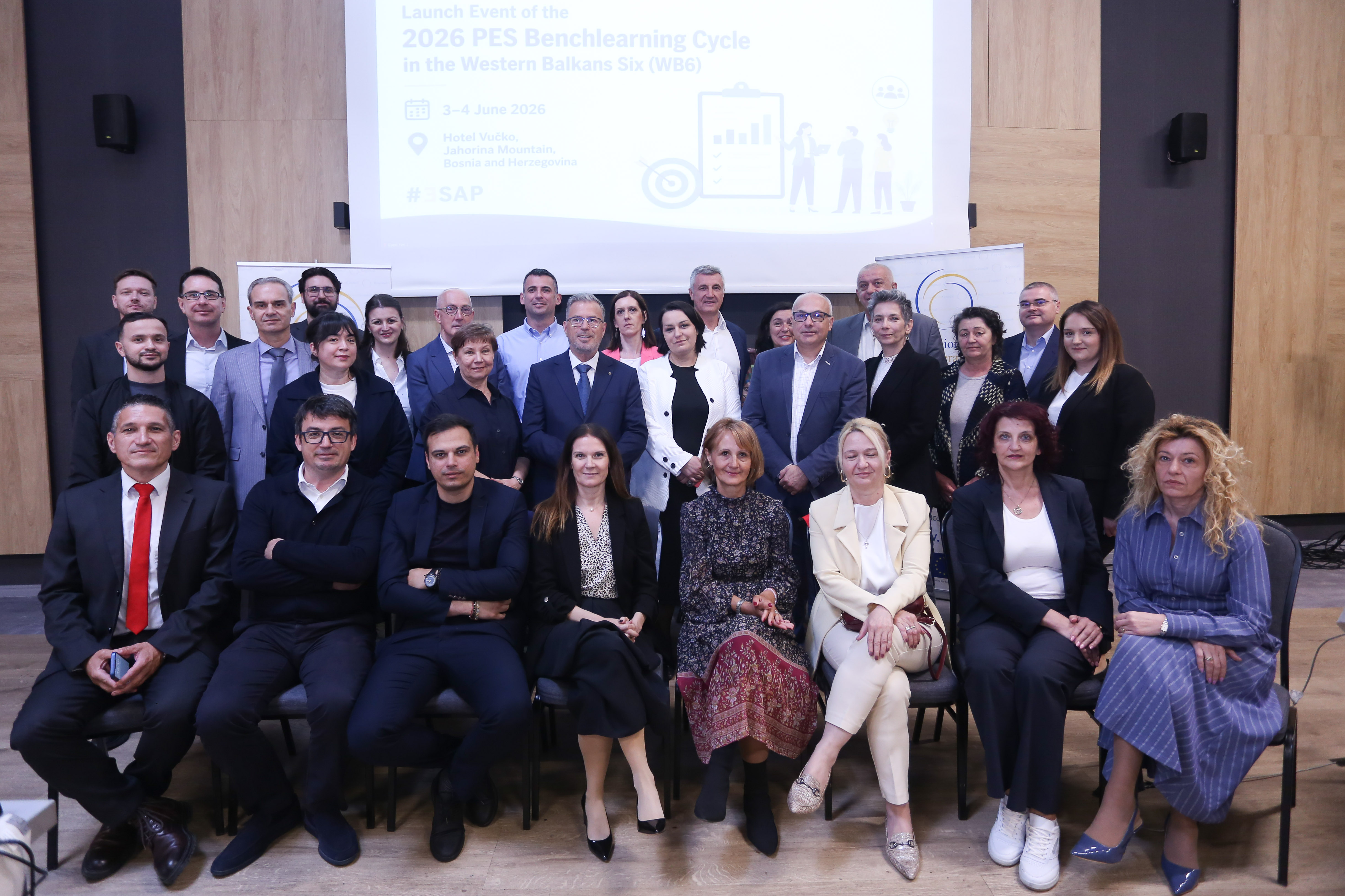 Launch Event of the 2026 PES Benchlearning Cycle in the Western Balkans Six (WB6), Jahorina, Bosnia and Herzegovina, 3-4 June 2026 (Photo: RCC ESAP 3)