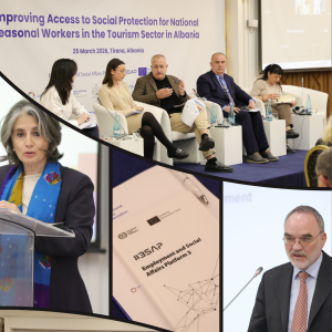 ©ILO A high-level meeting in Tirana to discuss extending social protection to seasonal workers, 25 March 2025