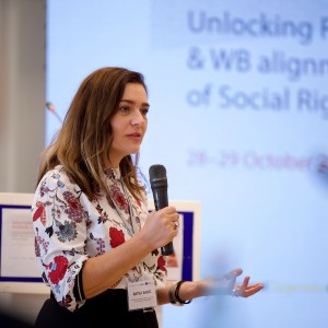 RCC ESAP 3 Team Leader Ratka Babic adressing the audience (Photo: RCC ESAP 3/Henri Koçi)