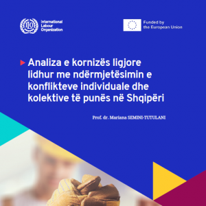 ILO ESAP 2: An analysis of the legal framework regarding mediation of individual and collective labour disputes in Albania
