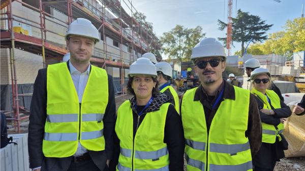 RCC ESAP 3: On-site visit to construction site during study visit to Belgium, Mechelen, 14 October 2026 (Photo: RCC ESAP 3)