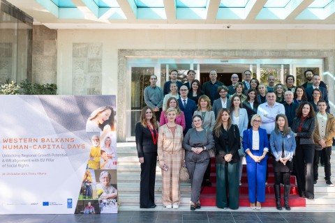 Participants of the Western Balkans Human Capital Days 2025 on 28 October in Tirana (Photo: Henri Koci) 