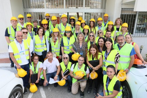 Study Visit to Labour Inspectorate of Cyprus - Family photo (Photo: RCC/Henri Koçi)
