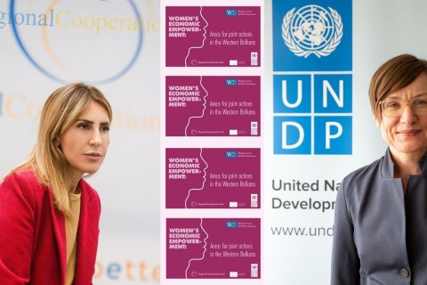 Majlinda Bregu, Secretary General of the Regional Cooperation Council (RCC) and Mirjana Spoljaric, Regional Director for UNDP’s Bureau for Europe and the Commonwealth of Independent States 