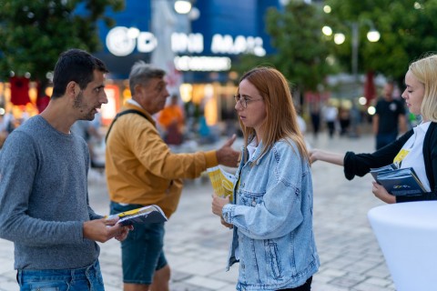 Awareness raising public campaign to reduce undeclared work in the tourist and catering facilities in Ohrid and Struga, North Macedonia, August 8 and 9, 2022. 