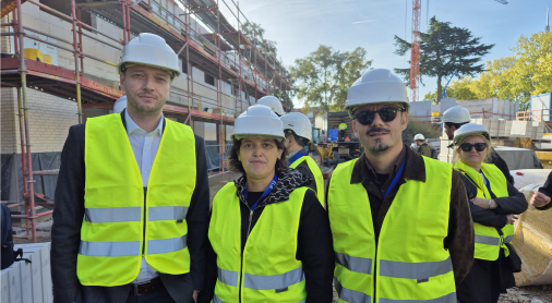 RCC ESAP 3: On-site visit to construction site during study visit to Belgium, Mechelen, 14 October 2026 (Photo: RCC ESAP 3)