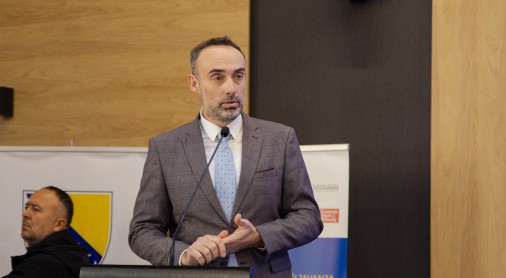 Sinisa Marcic, RCC’s Senior Expert on Human Capital Development delivering speech (Photo: courtesy of Labour and Employment Agency of Bosnia and Herzegovina)